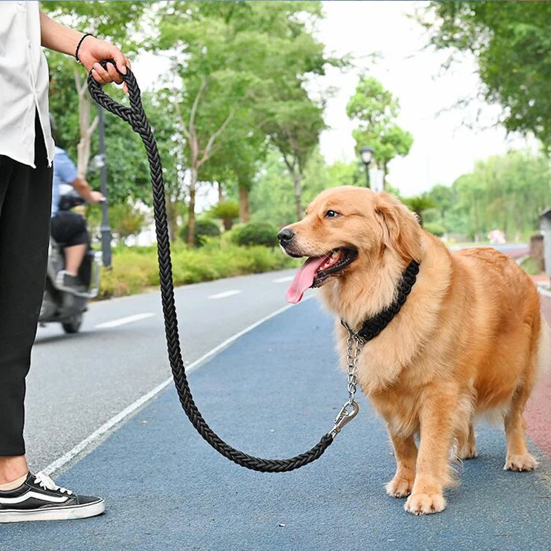 Tail N Tailz Heavy Duty Traction Rope Dog Leash for Medium & Large Dogs