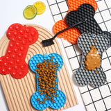 Bone Shape Silicone Licking Pad Pet Dog