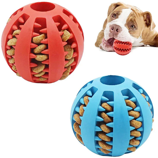 Dog Treat Chew Ball Toy And Teeth Cleaning