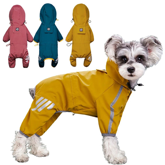 Dog Raincoat Reflective Waterproof Pet Clothes