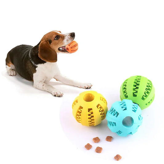 Dog Treat Chew Ball Toy And Teeth Cleaning