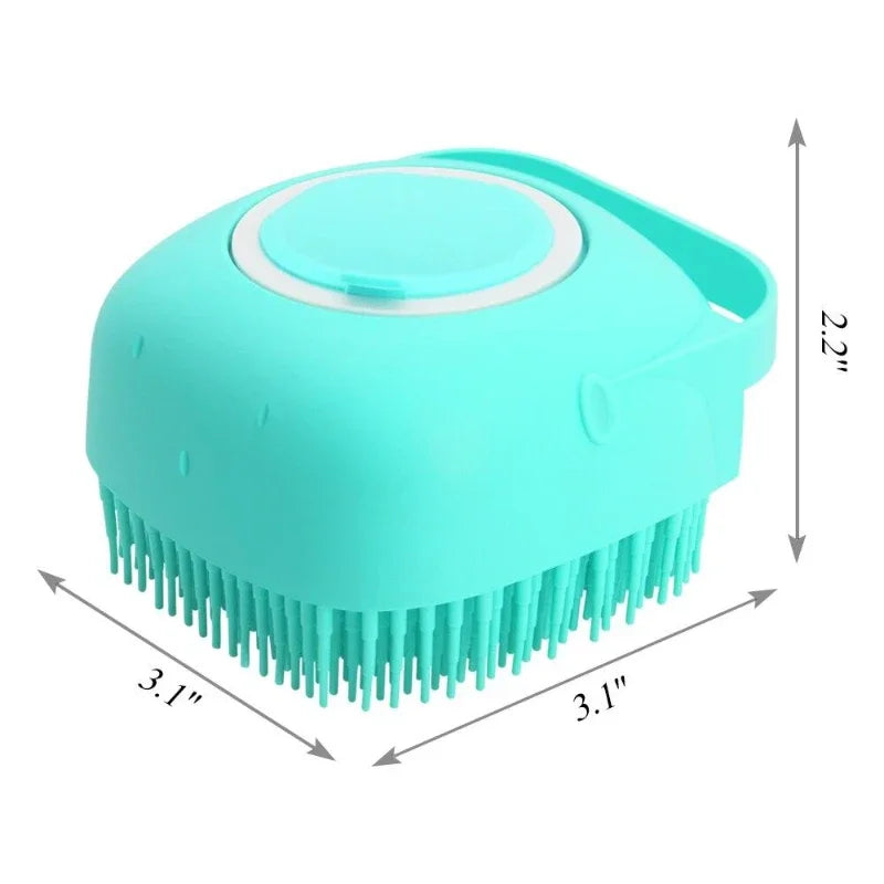 Dog Bathing Brush & Shampoo Dispenser