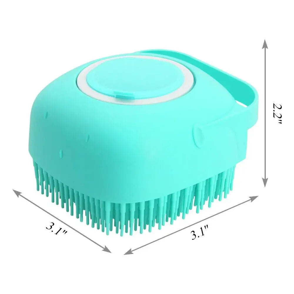 Dog Bathing Brush & Shampoo Dispenser