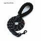 Tail N Tailz Reflective Pet Leash - High-Quality Nylon Braided Dog Leash with Rubberized Protective Cover