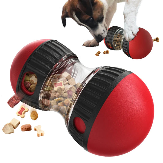 Tail N Tailz Pet Dog Track Rolling Ball with Leaky Food Dispenser for Developing Good Habits